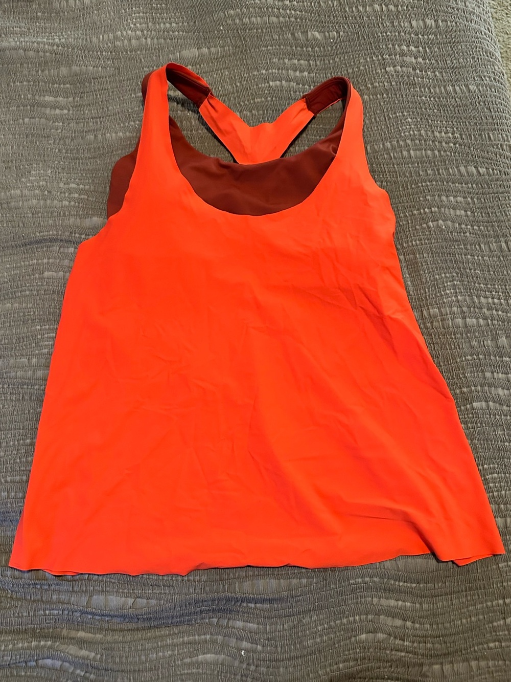 Athleta Bright Orange Racerback Tank